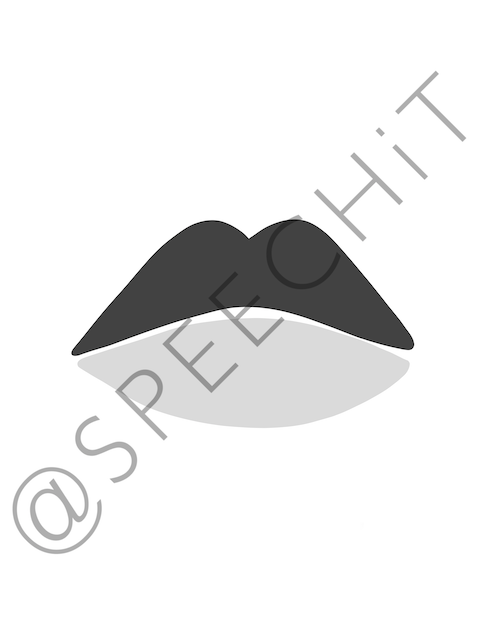 LIPS | ABSTRACT | grey digital poster