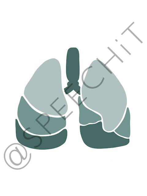 LUNGS | ABSTRACT | green digital poster