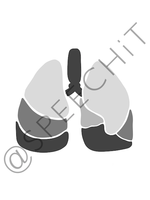 LUNGS | ABSTRACT | grey digital poster