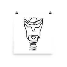 Load image into Gallery viewer, LARYNX | LINE ART | light poster
