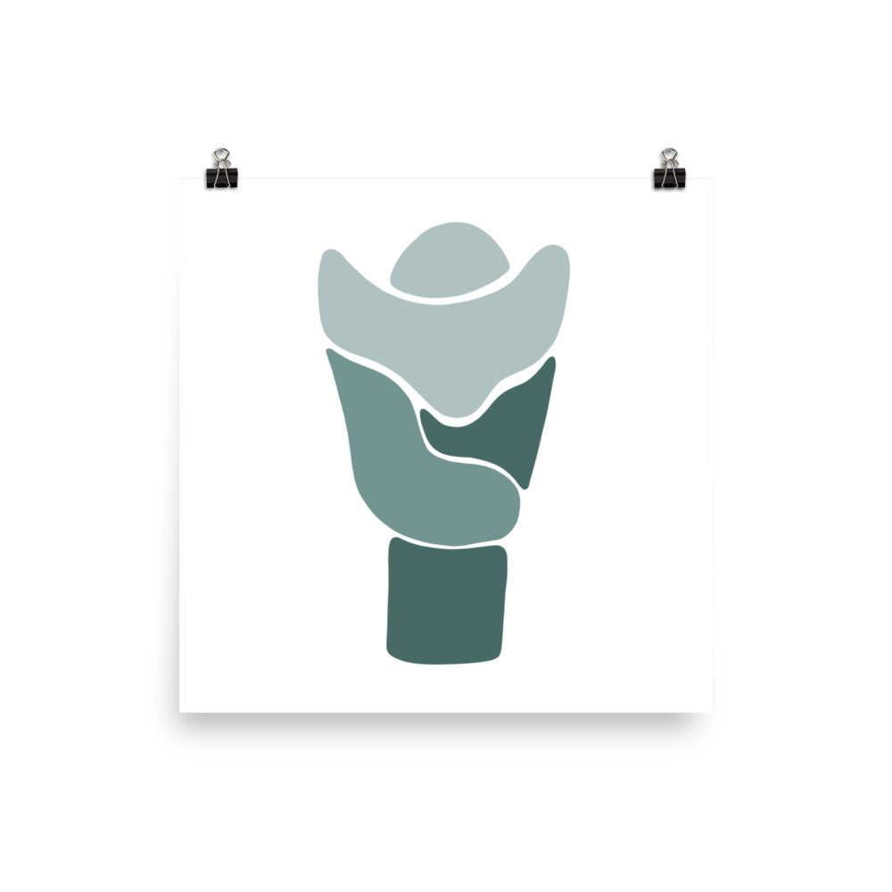 LARYNX | ABSTRACT | green poster