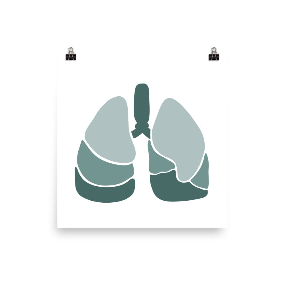LUNGS | ABSTRACT | green poster