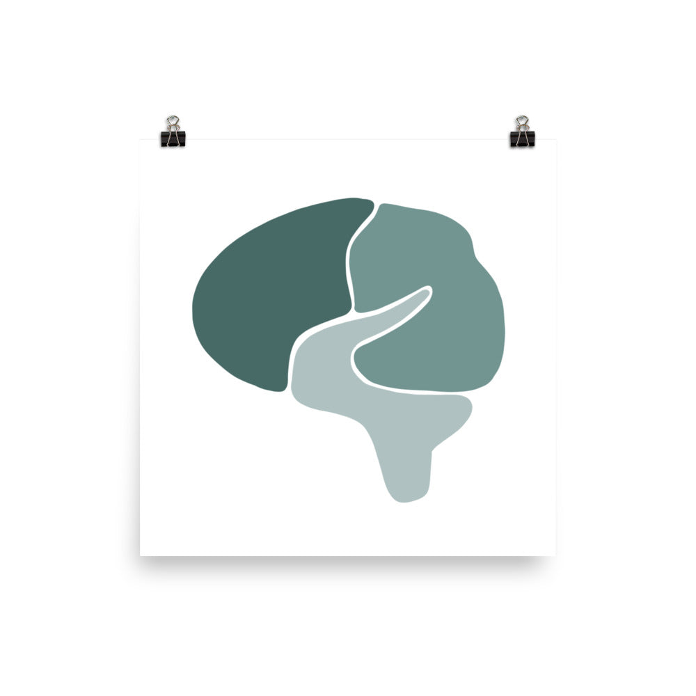 BRAIN | ABSTRACT | green poster