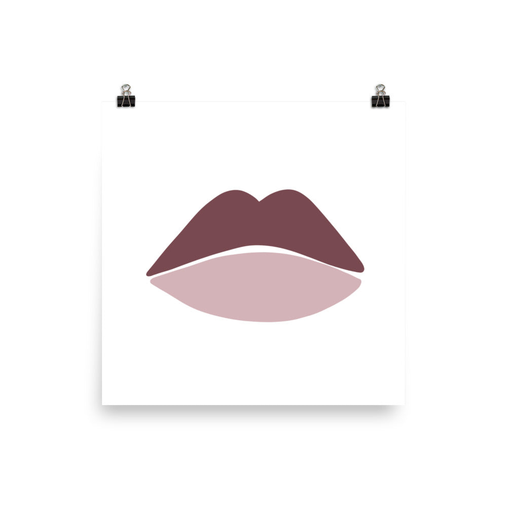 LIPS | ABSTRACT | pink poster