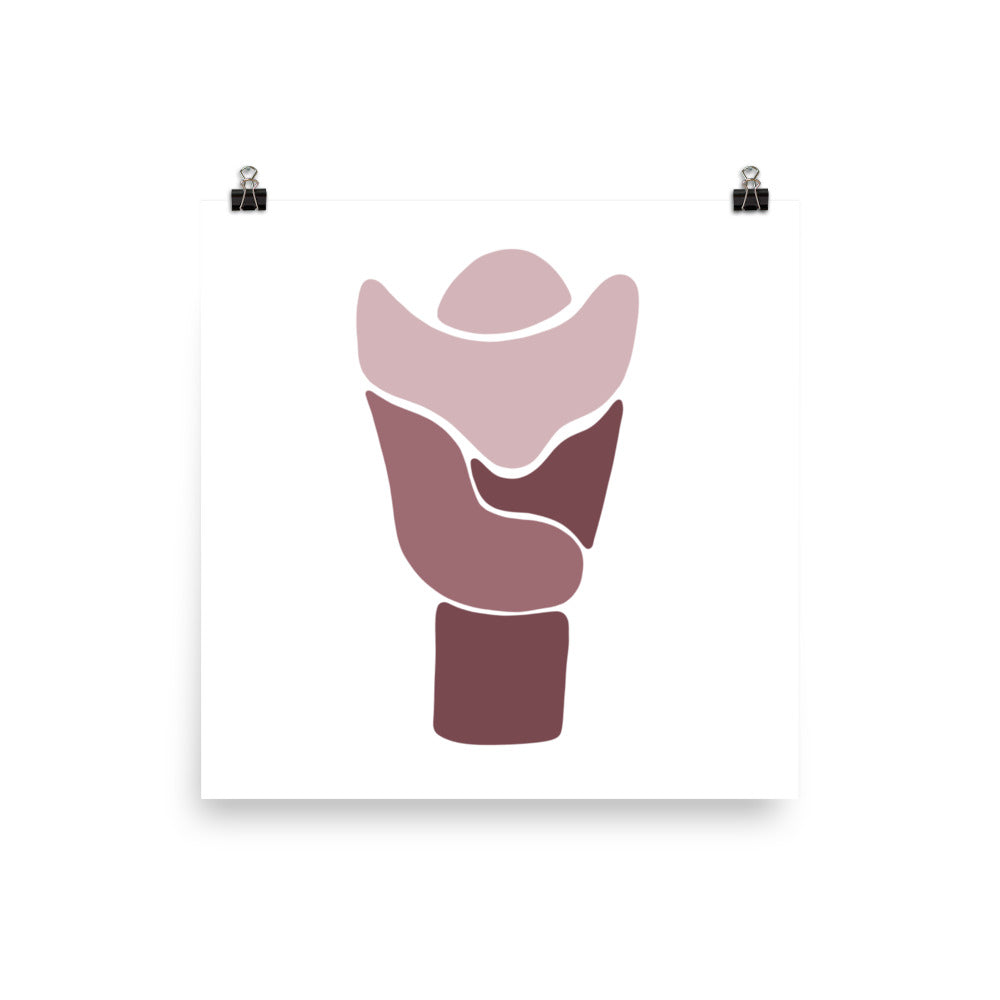 LARYNX | ABSTRACT | pink poster