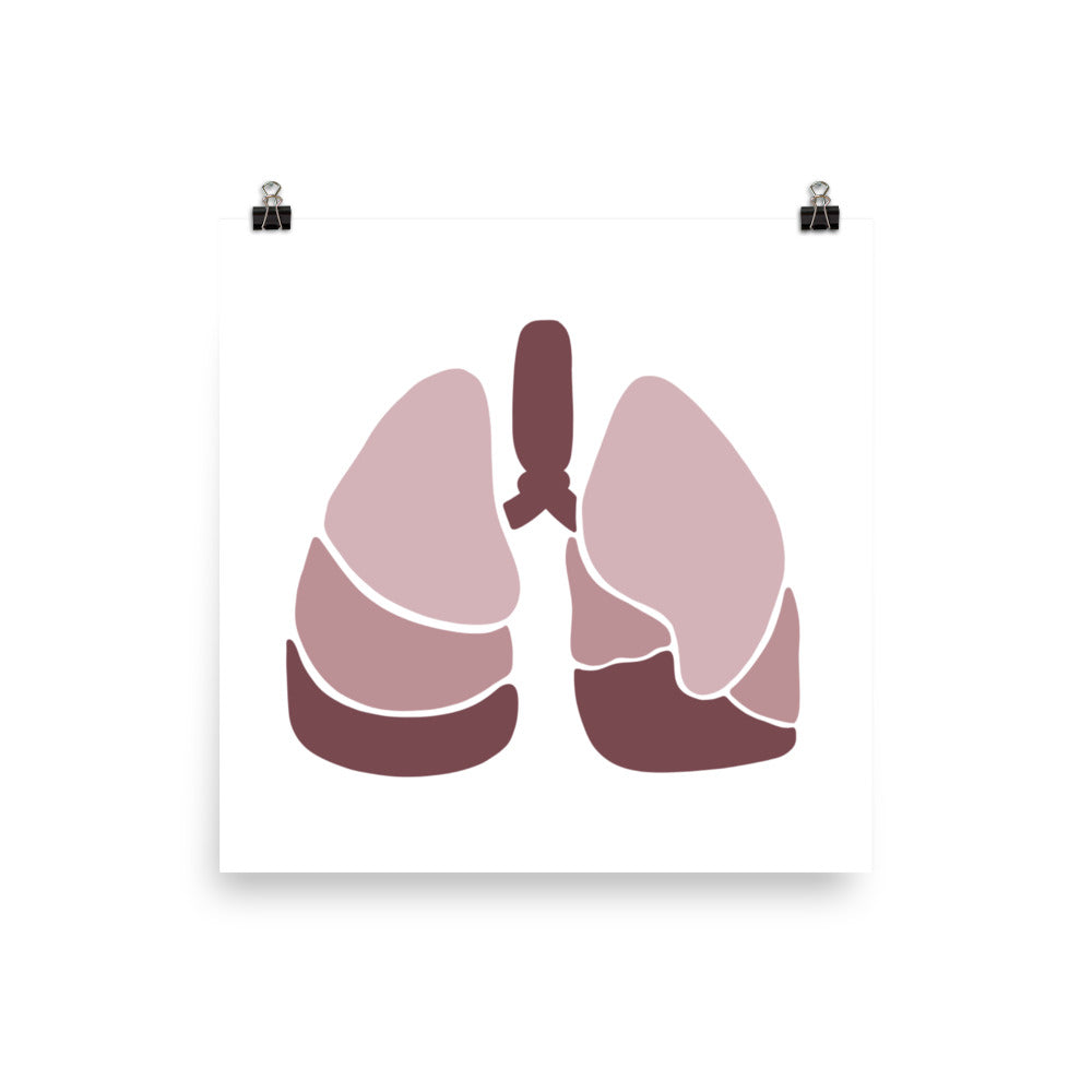 LUNGS | ABSTRACT | pink poster