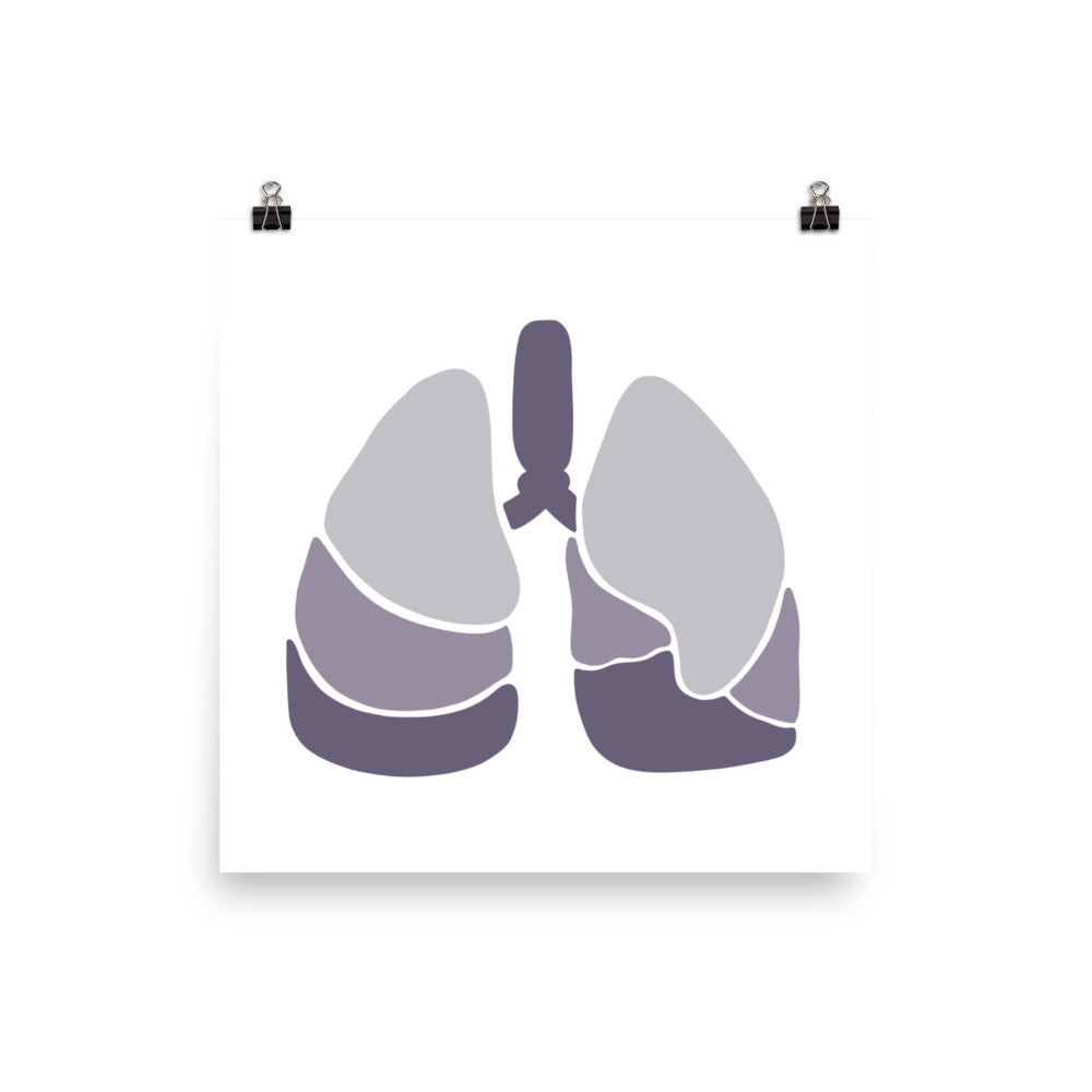 LUNGS | ABSTRACT | purple poster