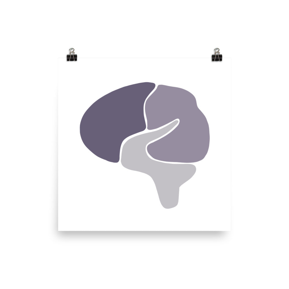 BRAIN | ABSTRACT | purple poster