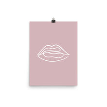 Load image into Gallery viewer, LIPS | LINE ART | pink poster

