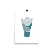 Load image into Gallery viewer, LARYNX | ABSTRACT | blue poster
