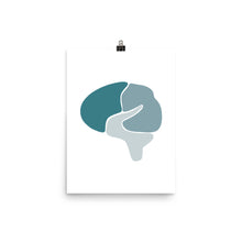 Load image into Gallery viewer, BRAIN | ABSTRACT | blue poster
