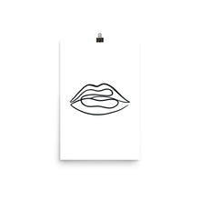 Load image into Gallery viewer, LIPS | LINE ART | light poster
