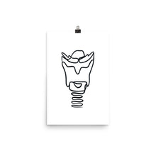 Load image into Gallery viewer, LARYNX | LINE ART | light poster
