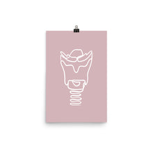 Load image into Gallery viewer, LARYNX | LINE ART | pink poster
