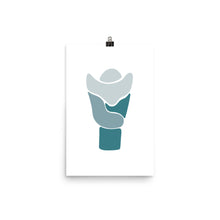 Load image into Gallery viewer, LARYNX | ABSTRACT | blue poster
