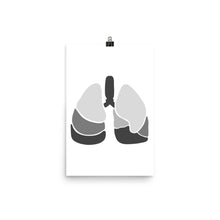 Load image into Gallery viewer, LUNGS | ABSTRACT | grey poster
