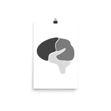 Load image into Gallery viewer, BRAIN | ABSTRACT | grey poster
