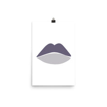 Load image into Gallery viewer, LIPS | ABSTRACT | purple poster
