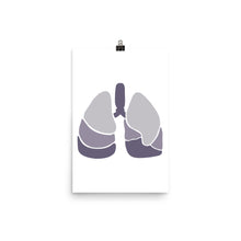 Load image into Gallery viewer, LUNGS | ABSTRACT | purple poster
