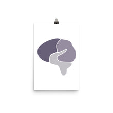 Load image into Gallery viewer, BRAIN | ABSTRACT | purple poster
