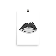 Load image into Gallery viewer, LIPS | ABSTRACT LINE ART COMBO | grey poster
