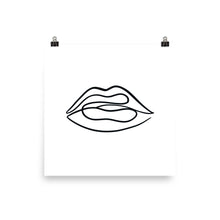 Load image into Gallery viewer, LIPS | LINE ART | light poster
