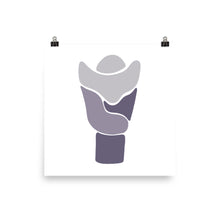 Load image into Gallery viewer, LARYNX | ABSTRACT | purple poster
