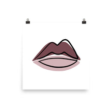 Load image into Gallery viewer, LIPS | ABSTRACT LINE ART COMBO | pink poster
