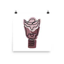 Load image into Gallery viewer, LARYNX | ABSTRACT LINE ART COMBO | pink poster
