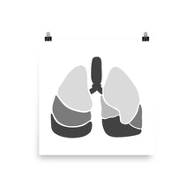 Load image into Gallery viewer, LUNGS | ABSTRACT | grey poster
