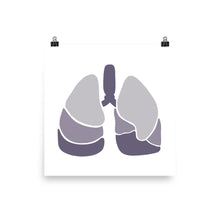 Load image into Gallery viewer, LUNGS | ABSTRACT | purple poster

