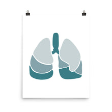 Load image into Gallery viewer, LUNGS | ABSTRACT | blue poster

