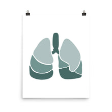Load image into Gallery viewer, LUNGS | ABSTRACT | green poster
