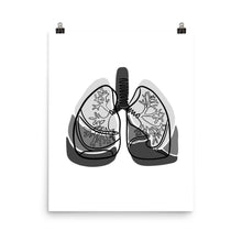 Load image into Gallery viewer, LUNGS | ABSTRACT LINE ART COMBO | grey poster
