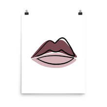 Load image into Gallery viewer, LIPS | ABSTRACT LINE ART COMBO | pink poster
