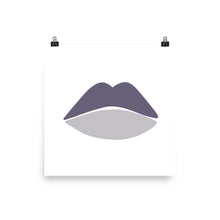 Load image into Gallery viewer, LIPS | ABSTRACT | purple poster
