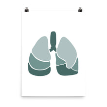 Load image into Gallery viewer, LUNGS | ABSTRACT | green poster
