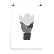 Load image into Gallery viewer, LARYNX | ABSTRACT | grey poster
