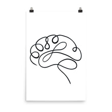 Load image into Gallery viewer, BRAIN | LINE ART | light poster
