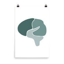 Load image into Gallery viewer, BRAIN | ABSTRACT | green poster
