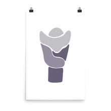 Load image into Gallery viewer, LARYNX | ABSTRACT | purple poster
