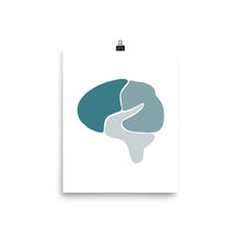 Load image into Gallery viewer, BRAIN | ABSTRACT | blue poster
