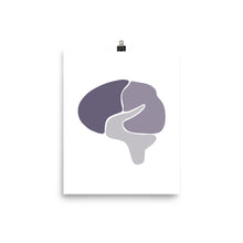 Load image into Gallery viewer, BRAIN | ABSTRACT | purple poster
