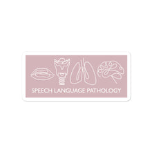 Load image into Gallery viewer, SPEECH LANGUAGE PATHOLOGY ANATOMY | LINE ART | pink sticker
