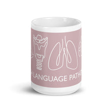 Load image into Gallery viewer, SPEECH LANGUAGE PATHOLOGY ANATOMY | LINE ART | pink mug

